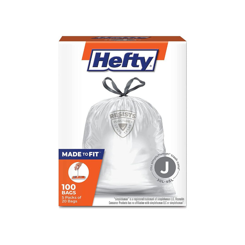 100 Count Hefty Made to Fit Trash Bags