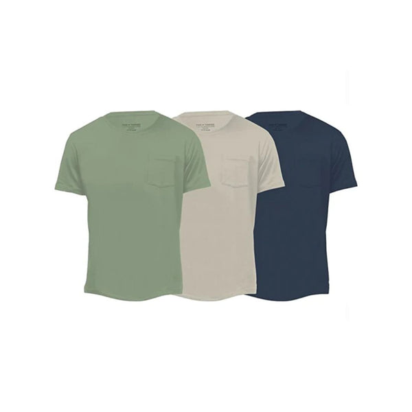 3 Tagless Super Soft Regular Fit Crew Neck T-Shirts (6 Colors)