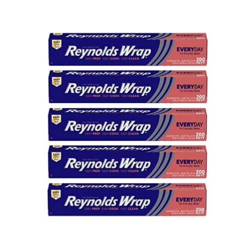 5 Reynolds Wrap Aluminum Foil, 200 Square Feet Via Amazon