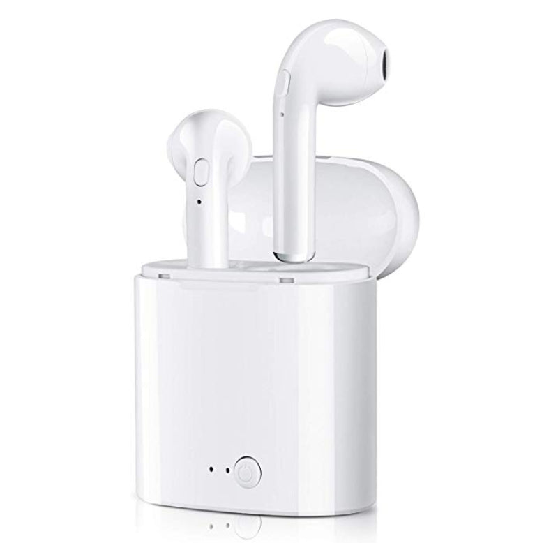 Wireless Bluetooth Headphones with Mic + Charging Case Via Amazon